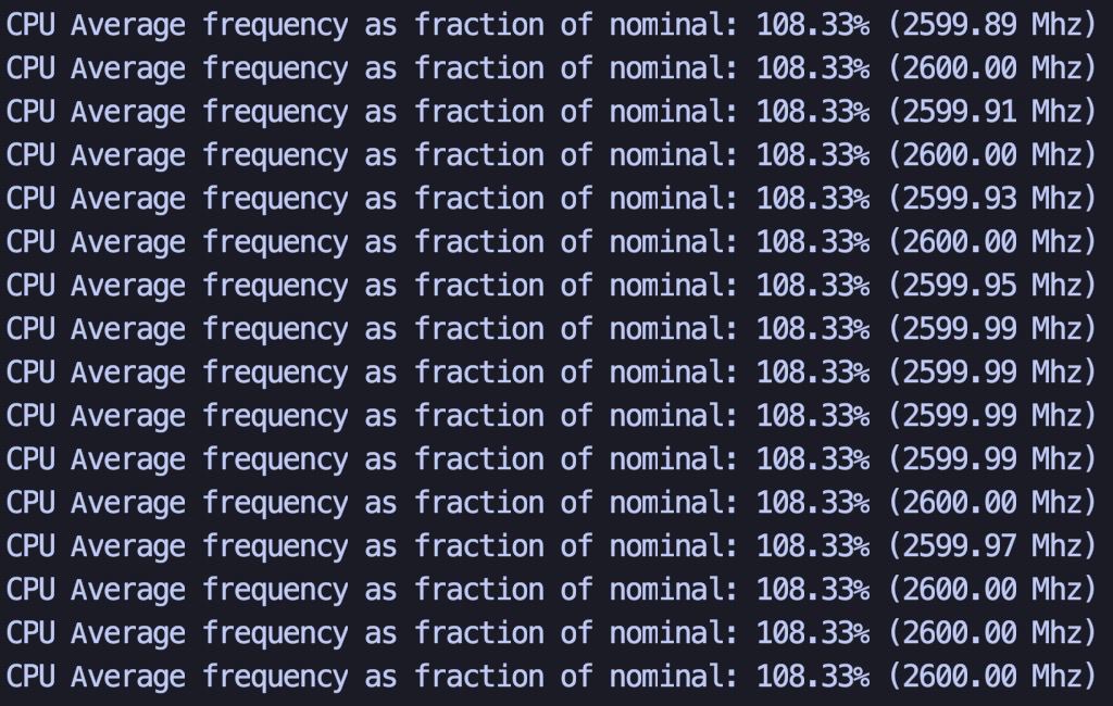 Throttling cpu to 100%