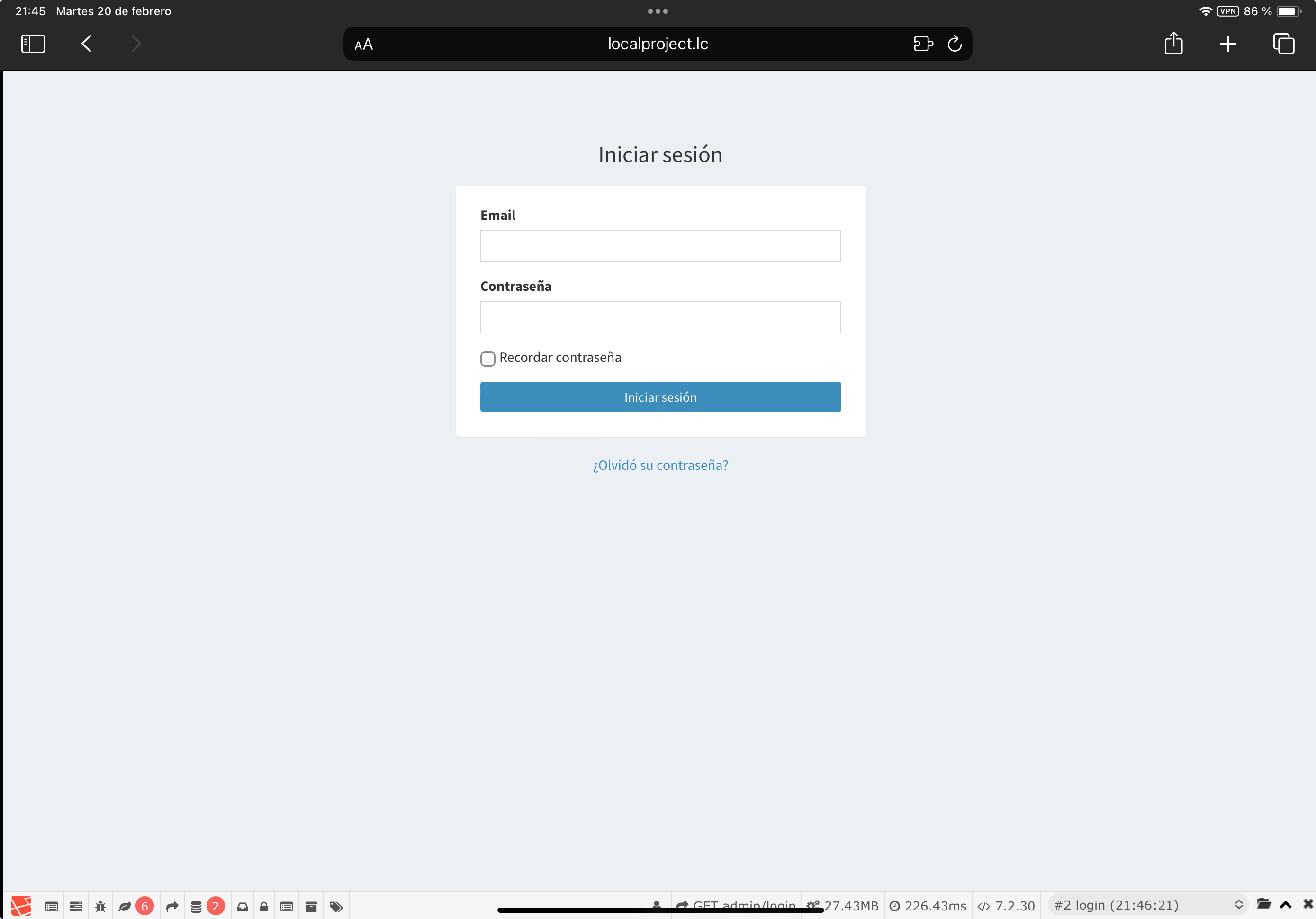 iPad browser